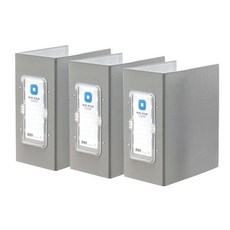 Munhwa Filing System 大容量管夾 B895-7A A4 2孔 15cm 70mm 立式, 灰色的, 3片