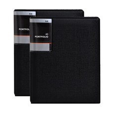 아스트 포트폴리오 고주파 일반형 A4 260 x 305 x 22 mm 40p, 2개입