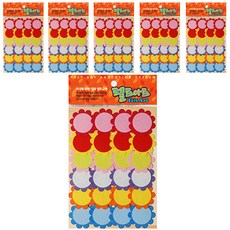 동기오피스 펠트아트지 접착식 24p x 6개, DF-1052 과꽃(소)