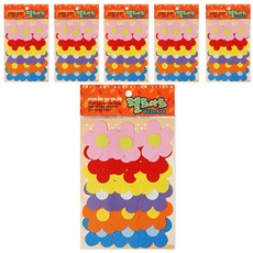 동기오피스 펠트아트지 접착식 18p x 6개, DF-1057 왕꽃(대)