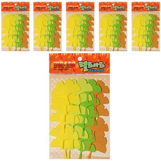 不織布牆壁裝飾貼 24入 6包 楓葉, DF-1050 銀杏葉)