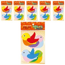 不織布牆壁裝飾貼 4入 6包 蜻蜓, DF-1104 鳥B