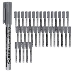 Artline 質感書法筆 2.5mm 12入, 銀, 3片