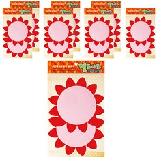 동기오피스 펠트아트지 접착식 2p x 8개, DF-1016 해바라기판(빨강)