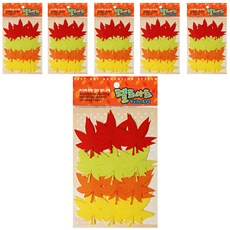 不織布牆壁裝飾貼 24入 6包 楓葉, DF-1049 楓葉（小）