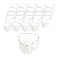 Gangun Shop 蠟燭製作材料 愛心小茶蠟杯, 30個