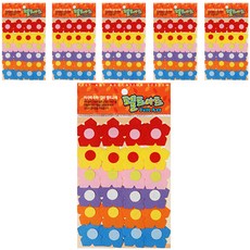 不織布牆壁裝飾貼 24入 6包 楓葉, DF-1060 五葉花（小）