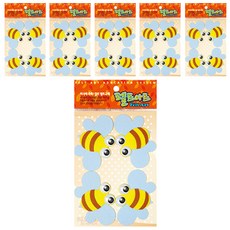 不織布牆壁裝飾貼 4入 6包 蜻蜓, DF-1077 蜜蜂