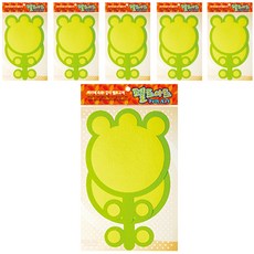 동기오피스 펠트아트지 접착식 2p x 6개, DF-1029 튤립판(연두)