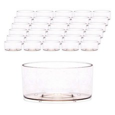 強軍小舖 蠟燭製作材料 圓形小茶蠟杯, 50個