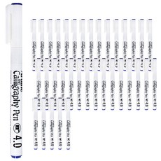 Artline 質感書法筆 4.0mm 12入, 藍色, 3片