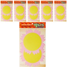 동기오피스 펠트아트지 접착식 2p x 6개, DF-1008 꽃판8(분홍)