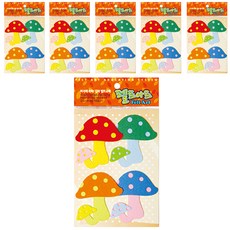 不織布牆壁裝飾貼 4入 6包 蜻蜓, DF-1042 蘑菇