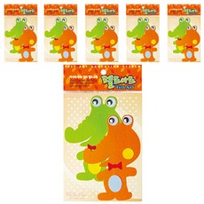 不織布牆壁裝飾貼 2入 6包 花, DF-1100 鱷魚