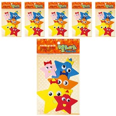 不織布牆壁裝飾貼 5入 6包 星星, DF-1086 其他套裝