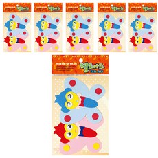 동기오피스 펠트아트지 접착식 2p x 6개, DF-1090 나비요정
