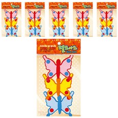 不織布牆壁裝飾貼 4入 6包 蜻蜓, DF-1082 蝴蝶A