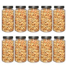 MAKA Tritan材質食物儲存罐 10入組, 黑色, 800ml