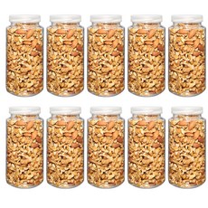 MAKA Tritan材質食物儲存罐 10入組, 白色, 800ml