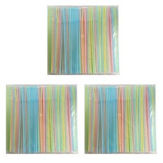 RICO Fisher-Price 費雪 可彎塑膠吸管 彩色 直徑5mm 隨機出貨, 500件, 3個