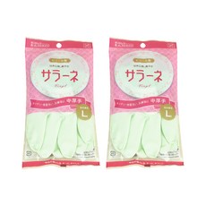 DUNLOP 橡膠手套, 薄荷綠, L(32cm), 2包