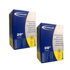 SCHWALBE 700c用自行車內胎 SV17氣嘴, 2個