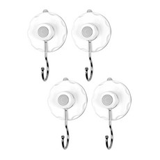 Glaster 不鏽鋼多用途掛鉤, 白色的, 2件