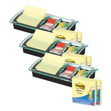 3M Post-it 利貼 水晶彈出式包裝 DS100 組合 3件組, 混合顏色, 3套