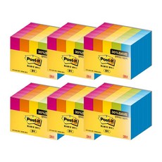 3M Post-it 利貼 5色標籤便利貼經濟組合包 670-5AN-5, 6個