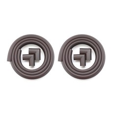 아가드 모서리 보호가드 고급형 2p + 안전가드 소형 1p, 브라운, 2세트