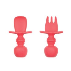 BUMKiNS 孩童用湯匙叉子組, 紅色, 1組