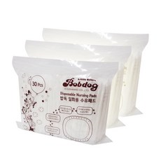 리틀밥독 일회용 3D 수유패드, 30매, 3개