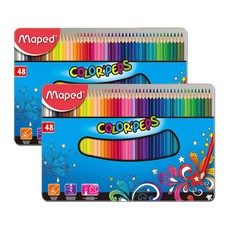 Maped 彩色 Peps 普通彩色鉛筆盒 2p, 48 種顏色