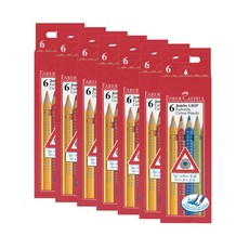 FABER-CASTELL 輝柏 Jumbo Grip 彩色鉛筆 110906 7p, 6 種顏色