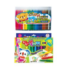 지구화학 노마르지 사인펜 24색 + 불어펜 12색, 혼합 색상, 1개