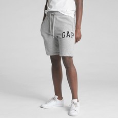 갭 남성용 로고 플리스 드로스트링 숏 팬츠