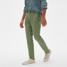 갭 남성용 갭플랙스 빈티지 카키 스키니 핏 바지