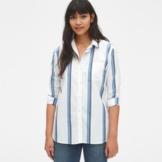 갭 여성용 보이프렌드 스트라이프 셔츠