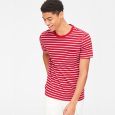 갭 남성용 스트라이프 포켓 티셔츠
