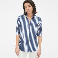 갭 여성용 보이프렌드핏 스트라이프 셔츠