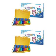 ANGEL MUSIC 鐵琴 AG-P25 2入, 25 鍵, 黃色的