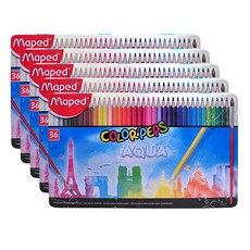 Maped 彩色鉛筆彩色 Peps 水彩錫 836017 5p, 36色