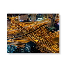 Little Hiker City 帆布畫框 NO16