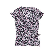 바나나리퍼블릭 여성 플로럴 러플 랩 탑