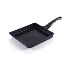 QUEEN SENSE 電磁爐適用單柄鑽石不沾玉子燒煎鍋 黑色, 21 x 26.5 厘米, 1個