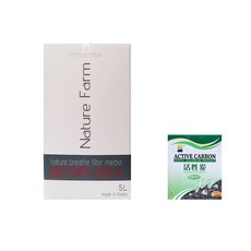 Nature Farm 水質管理濾材組5 BIOTOPE ROCK 5L+活性碳 300g, 1套