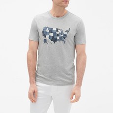 갭 남성용 그래픽 크루 넥 티셔츠 인 저지
