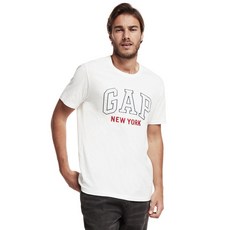 갭 남성용 로고 뉴욕 반팔 티셔츠