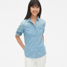 갭 여성용 퍼펙트 데님 셔츠