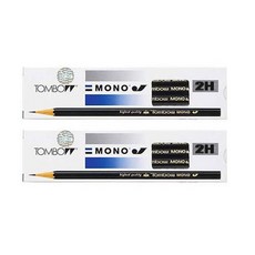 Tombow 蜻蜓牌 MONO J 鉛筆, 2H, 2個